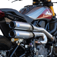 Thumbnail for S&S CYCLE 2-into-2 Grand National Exhaust System - Race Only - Stainless Steel 550-0949