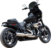 Thumbnail for S&S CYCLE 2-into-1 Qualifier Exhaust System - 49-State - Silver 550-1103