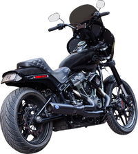 Thumbnail for S&S CYCLE 2-into-1 Qualifier Exhaust System - 49-State - Black 550-1104