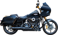 Thumbnail for S&S CYCLE 2-into-1 Qualifier Exhaust System - Race Only - Guardian Black 550-1109