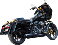 Thumbnail for S&S CYCLE 2-into-1 Qualifier Exhaust System - 49-State - Black 550-1110