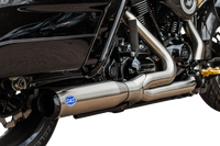 Thumbnail for S&S CYCLE 2-into-1 Qualifier Exhaust System - 49-State - Silver 550-1108