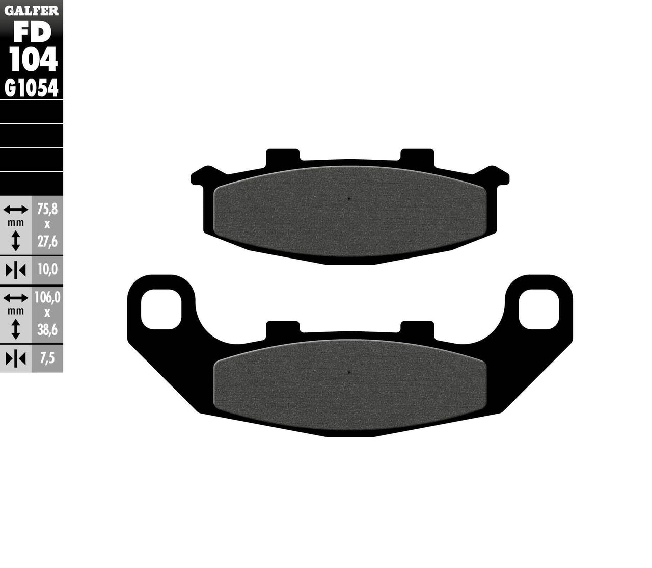 Brake Pads Semi Metallic Fd104g1054