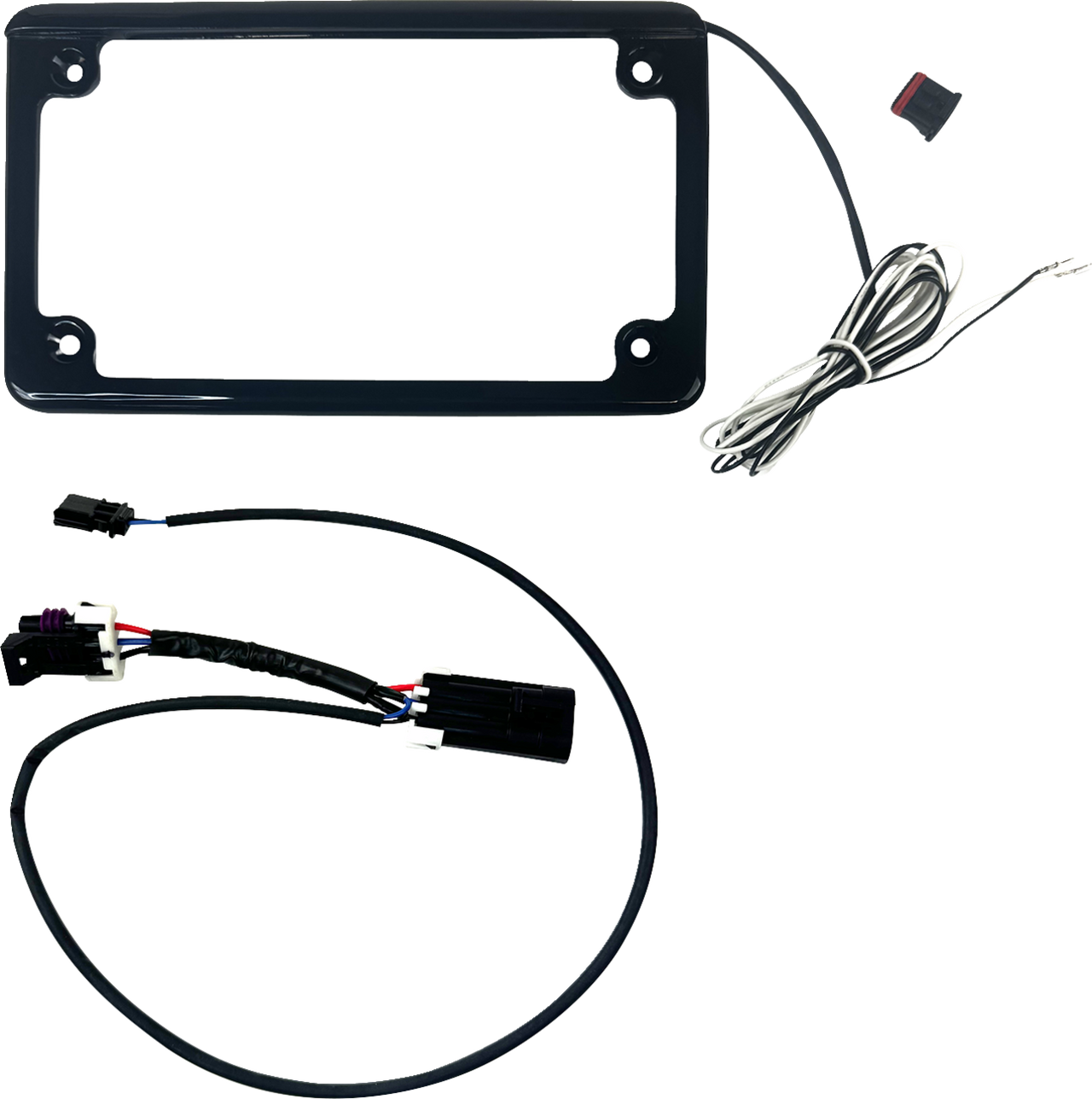 CUSTOM DYNAMICS License Plate Frame - Gloss Black - Maverick CD-LPF-MAVX3