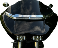 Thumbnail for CUSTOM DYNAMICS LED Windshield Trim - Chrome CD-RG-CV-W-C