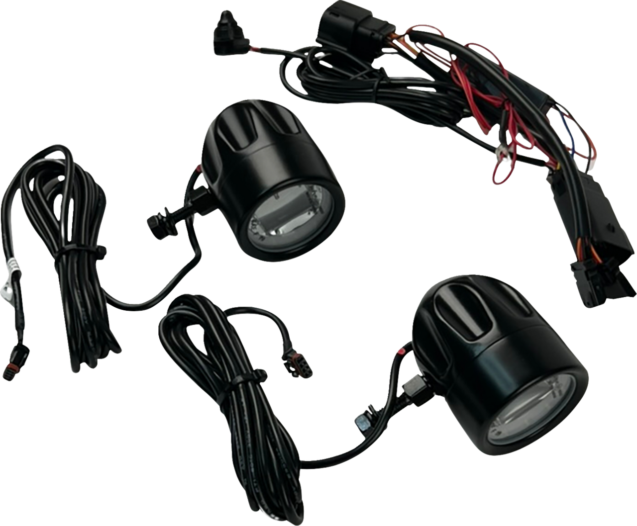 CUSTOM DYNAMICS LED Fog Light - Halo - Black PB-FOG-23-B