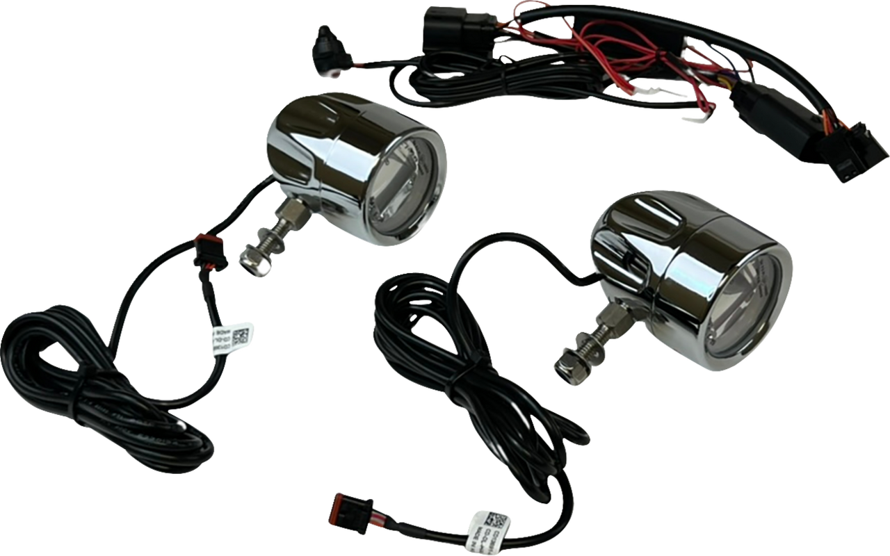 CUSTOM DYNAMICS LED Fog Light - Halo - Chrome PB-FOG-23-C