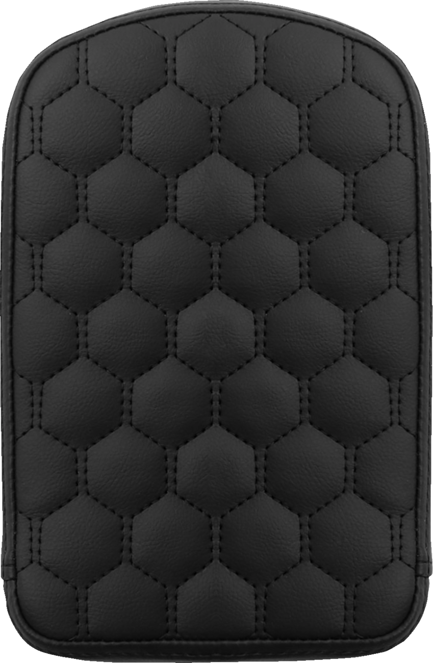 SADDLEMEN RoadSofa* Sissy Bar Pad - Honeycomb - Black Stitching 041149