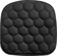 Thumbnail for SADDLEMEN Sissy Bar Pad - Honeycomb - Black Stitching 040749