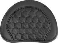 Thumbnail for SADDLEMEN RoadSofa* Sissy Bar Pad - Honeycomb - Black Stitching 051349