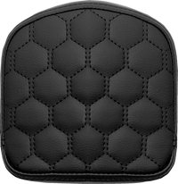 Thumbnail for SADDLEMEN RoadSofa* Sissy Bar Pad - Honeycomb - Black Stitching 040849