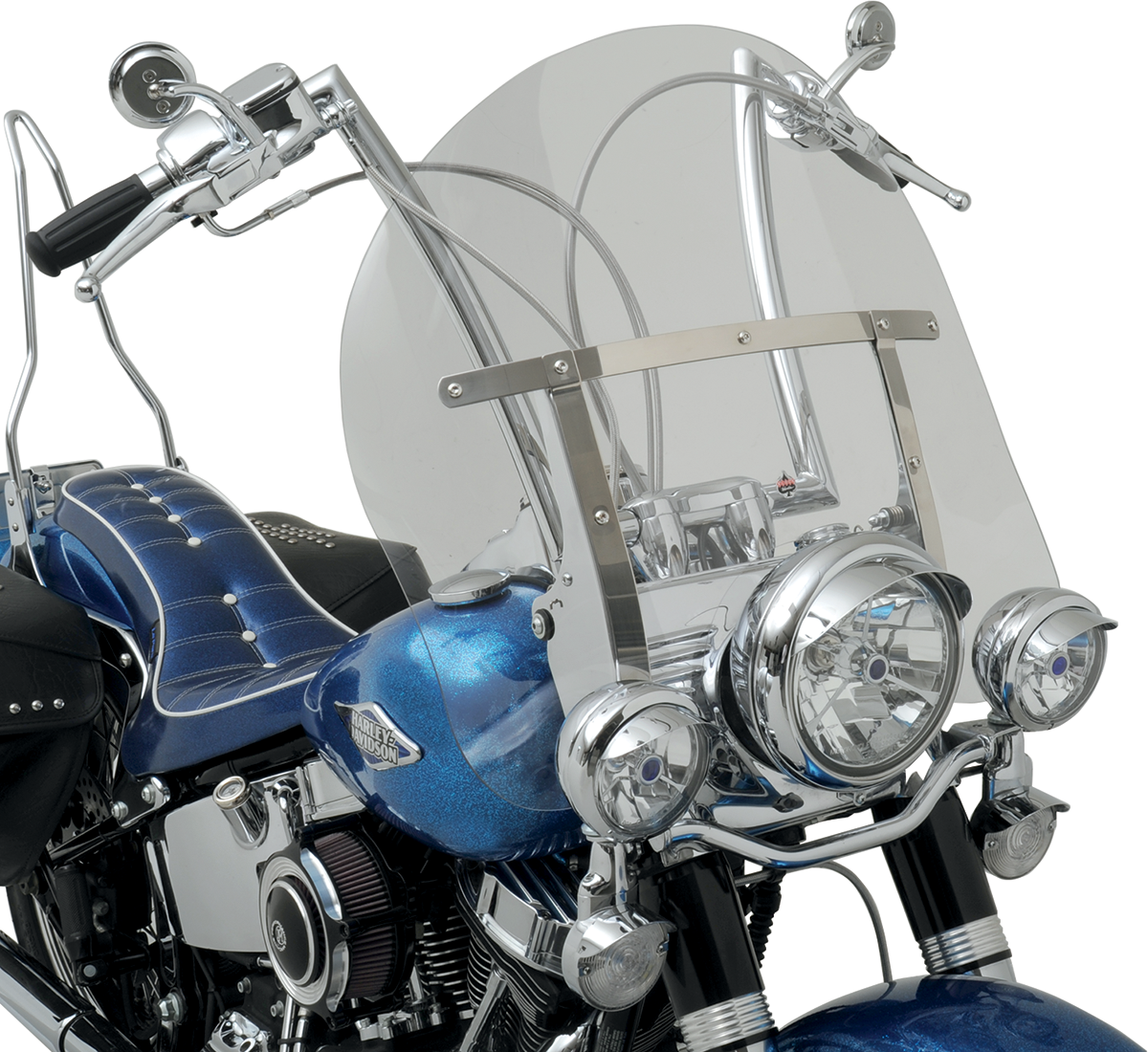 KLOCK WERKS Flare* Windshield - 17" - Tint - FLST KWW-02-0236