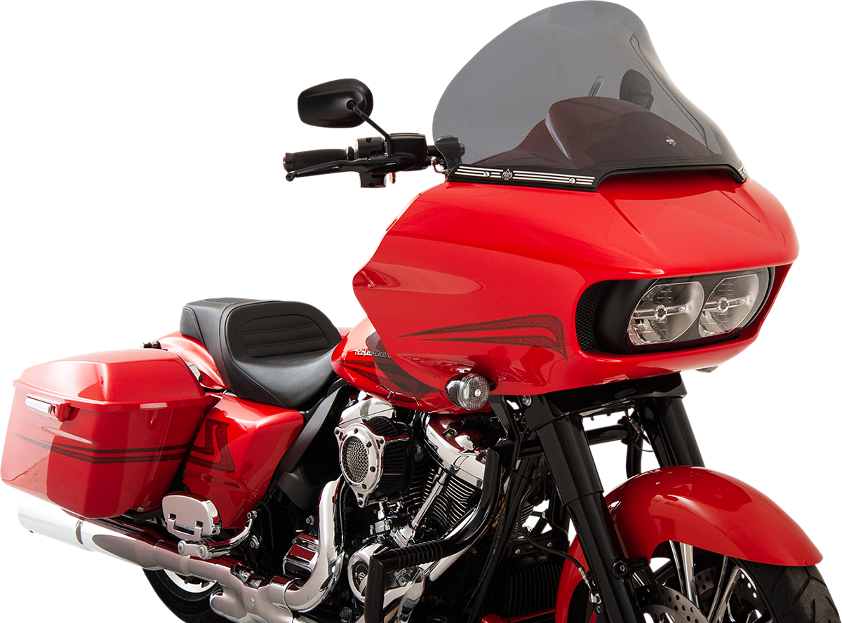 KLOCK WERKS Flare* Windshield - 15" - Dark Smoke - FLTR KWW-01-0315