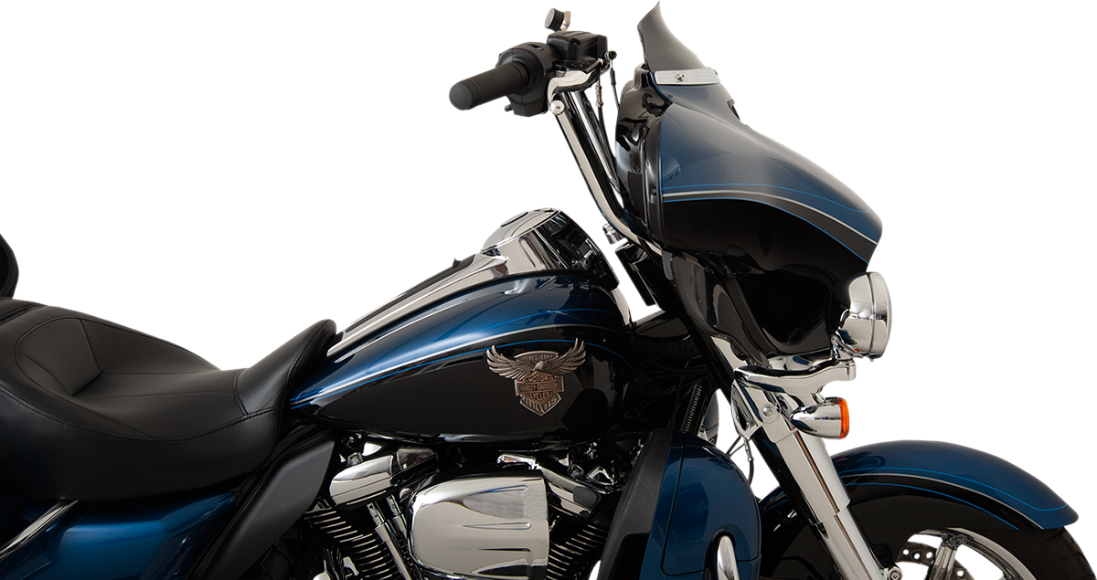 KLOCK WERKS Flare* Windshield - 4" - Black - '14-'23 FLH KWW-01-0404