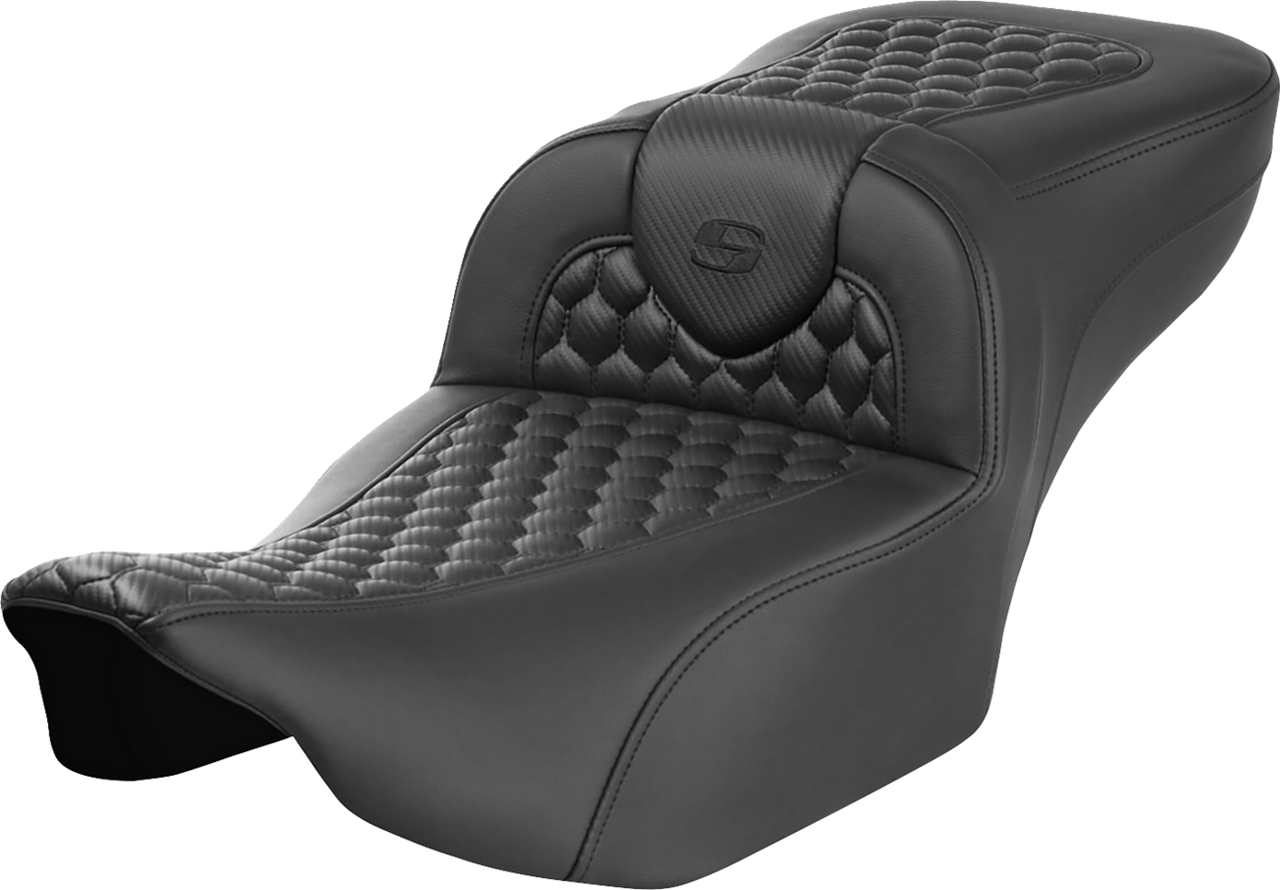 SADDLEMEN Roadsofa* Extended Reach Seat - without Backrest - Honeycomb - FLTR/FLHX '23-'24 823-07-19000