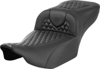 Thumbnail for SADDLEMEN Roadsofa* Extended Reach Seat - without Backrest - Honeycomb - FLTR/FLHX '23-'24 823-07-19000