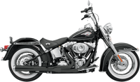 Thumbnail for BASSANI XHAUST 2:1 Exhaust - Black - Long - Softail 12121J