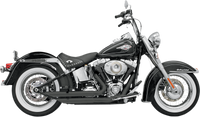 Thumbnail for BASSANI XHAUST FireFlight Exhaust - Black - Softail 12123B
