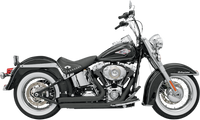 Thumbnail for BASSANI XHAUST FireSweep Exhaust - Black - Softail 12123D