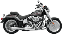 Thumbnail for BASSANI XHAUST 2:1 Exhaust - Chrome - Short - Softail 12112J