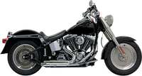 Thumbnail for BASSANI XHAUST Pro Street Exhaust - Chrome - Slash Cut - '86-'17 Softail 1S24F
