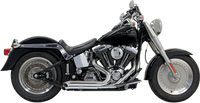 Thumbnail for BASSANI XHAUST Pro Street Exhaust - Chrome - Turn Out - '86-'17 Softail 1S24D