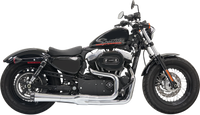 Thumbnail for BASSANI XHAUST Mega Power Exhaust - Chrome - Short - '04-'13 XL with Mid/Forward Controls 1X22R