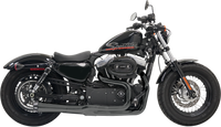 Thumbnail for BASSANI XHAUST Mega Power Exhaust - Black - Short - '04-'13 XL with Mid/Forward Controls 1X22RB