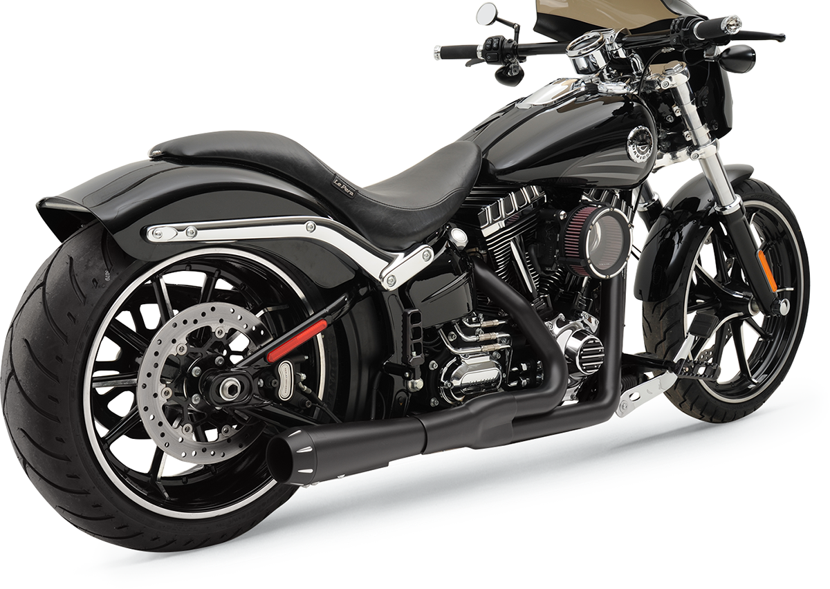 BASSANI XHAUST 2:1 Exhaust - Black - Short - Breakout 1S32RB