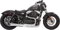 Thumbnail for BASSANI XHAUST Mega Power Exhaust - Chrome - Short - '14-'21 XL with Mid/Forward Controls 1X32R