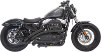 Thumbnail for BASSANI XHAUST Radial Sweeper Exhaust - Black - '14-'19 XL 1X2FB