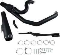Thumbnail for BASSANI XHAUST 2:1 Exhaust - Black - Megaphone - Short - '91-'05 FXD 13322R