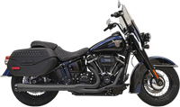 Thumbnail for BASSANI XHAUST 2-into-1 Road Rage Exhaust System - Black 1S91RB