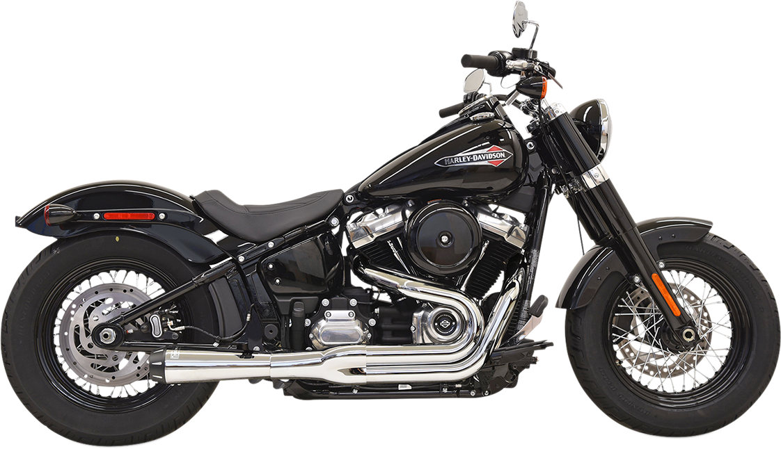 BASSANI XHAUST 2-into-1 Road Rage Exhaust System - Chrome 1S92R