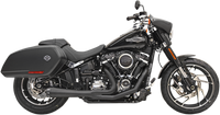 Thumbnail for BASSANI XHAUST 2-into-1 Road Rage Exhaust System - Black 1S81RB