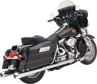 Thumbnail for BASSANI XHAUST Megaphone Mufflers - Chr/Pol - Tapered - Standard Baffle FLH-517