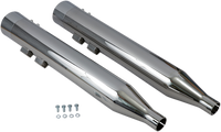 Thumbnail for BASSANI XHAUST DNT Straight Can Mufflers for '95-'16 FL - Chrome 1F7DNT6