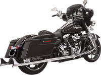 Thumbnail for BASSANI XHAUST Fishtail Mufflers - Chrome - w/ Baffle - 33