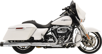 Thumbnail for BASSANI XHAUST DNT Straight Can Mufflers for FL - Chrome/Black 1F72DNT5