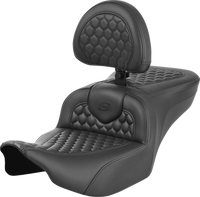 Thumbnail for SADDLEMEN Roadsofa* Seat - with Backrest - Honeycomb - FLTR/FLHX '23-'24 823-07-189B0