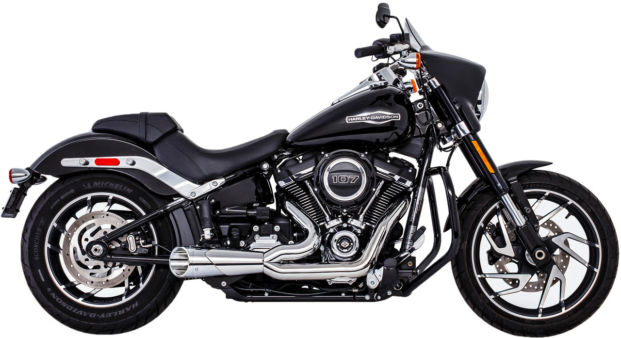 Combat 2 1 Shorty Chrome W/Chrome Tip M8 Softail