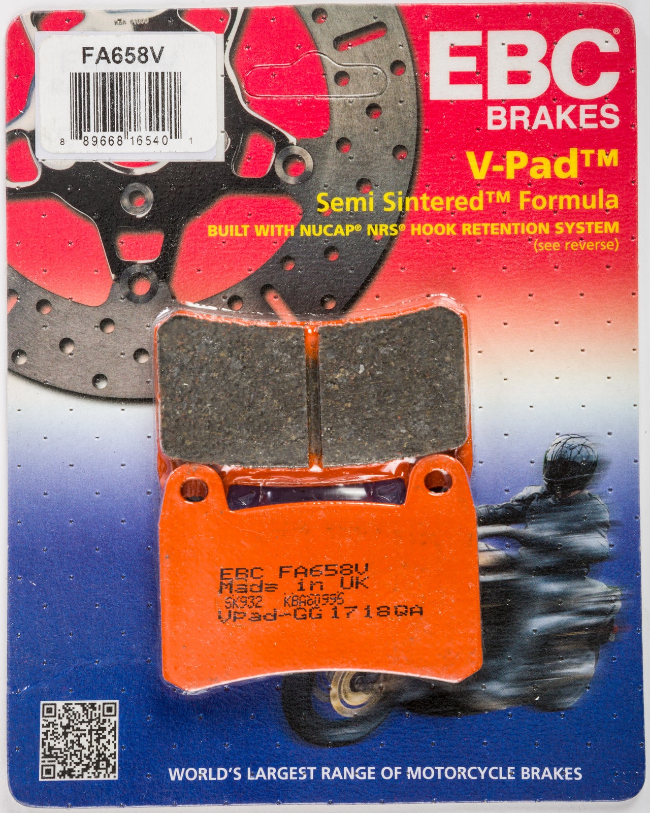 Brake Pads Fa658v Semi Sintered V Series
