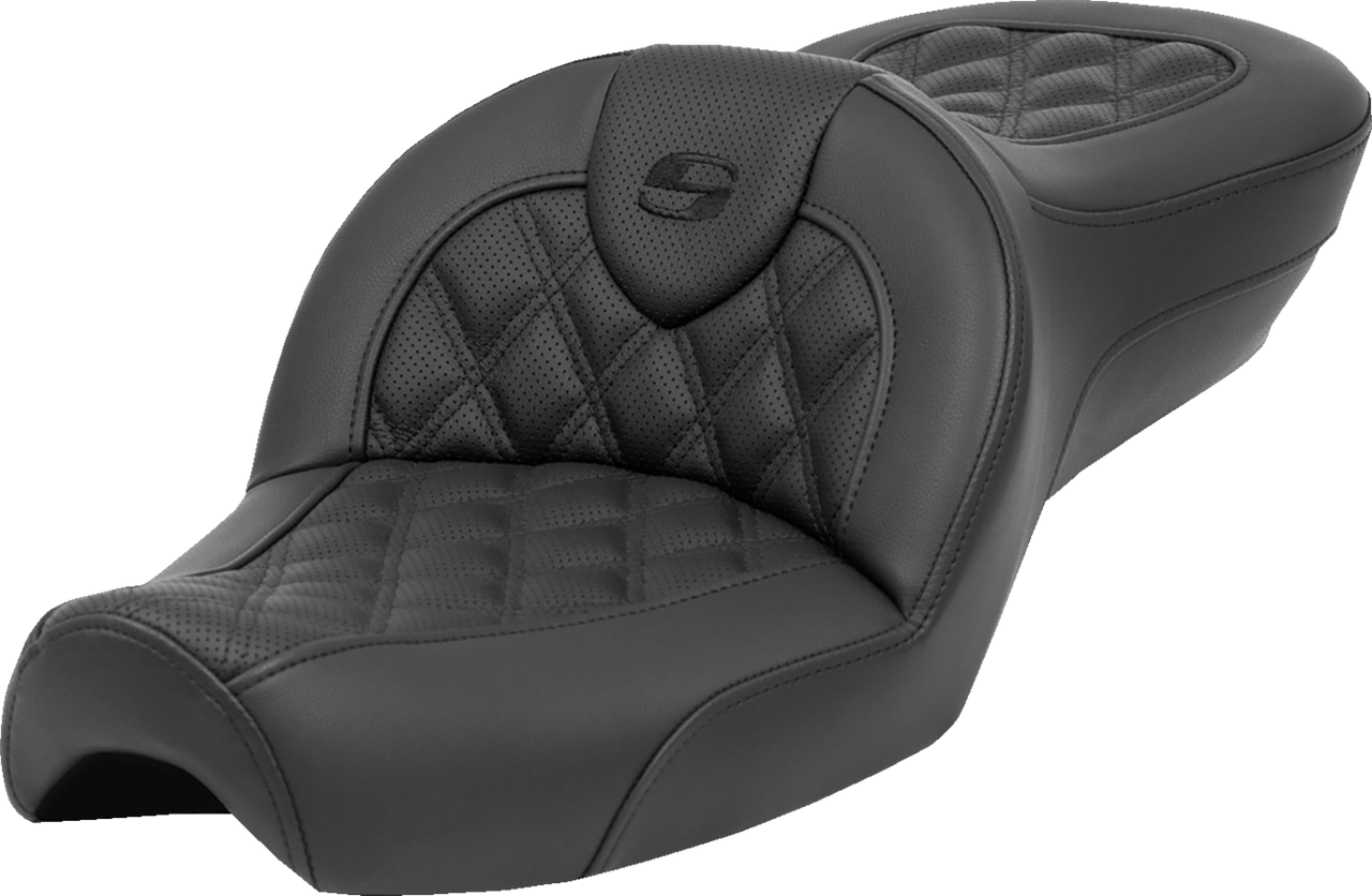 SADDLEMEN Roadsofa* Seat - without Backrest - Lattice Stitch - XL '79-'03 879-03-182