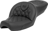 Thumbnail for SADDLEMEN Roadsofa* Seat - without Backrest - Lattice Stitch - XL '79-'03 879-03-182