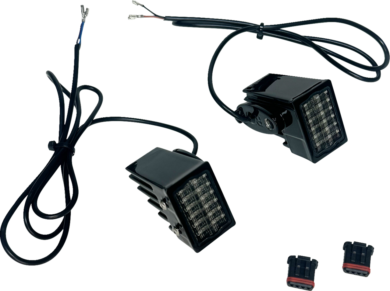 CUSTOM DYNAMICS Turn Signals - LED - Rear - Black - Smoke Lens CD-RTS-18ST-B