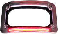 Thumbnail for CUSTOM DYNAMICS Dual-LED License Place Frame - Indian - Chrome CD-LP-IND-C