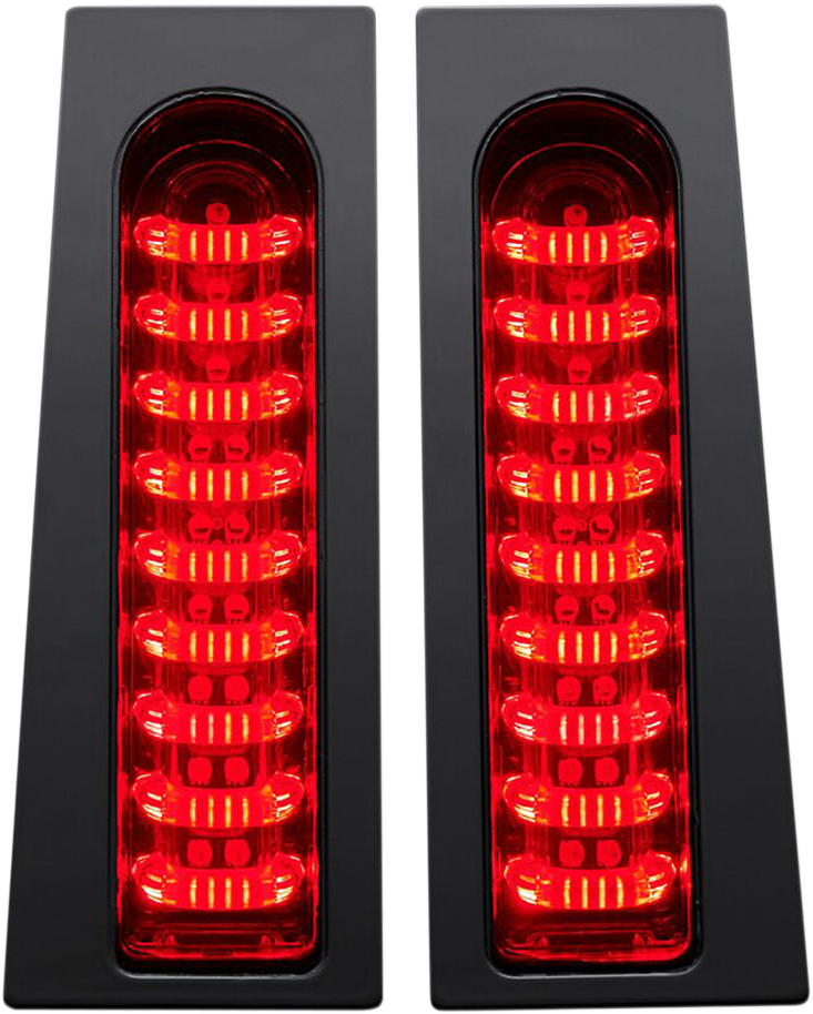 CUSTOM DYNAMICS ProBEAM Fillerz Lights - Red - Gloss Black PB-FILL-R-B