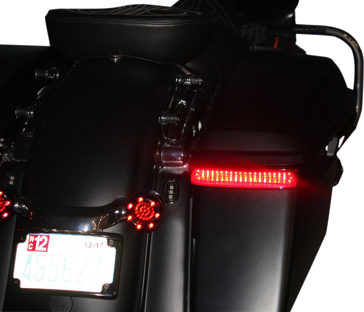 CUSTOM DYNAMICS Saddlebag Sequential LED Lights - '09-'15 CVO - Black/Red CD-SBSEQ-SS8-BR