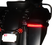 Thumbnail for CUSTOM DYNAMICS Saddlebag Sequential LED Lights - '09-'15 CVO - Black/Red CD-SBSEQ-SS8-BR