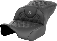Thumbnail for SADDLEMEN Roadsofa* Seat - without Backrest - Gray Lattice Stitch - FLTR/FLHX '23-'24 823-07-18202
